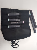 Trousse tissu vide pour marqueurs (x6)