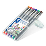 Feutres calibrés Pigment liner pochette 6 couleurs assorties