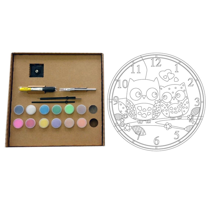 Kits  horloge à peindre avec du sable de couleur