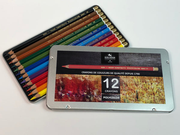 Boîte métal Crayons de couleurs Polycolor Koh-I-Noor
