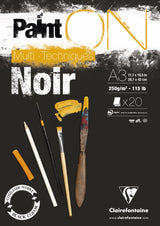 Bloc Paint on noir 20 feuilles