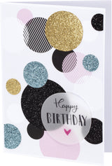 Bloc papier pailleté 17,4 x24,5 cm - 6 feuilles assorties