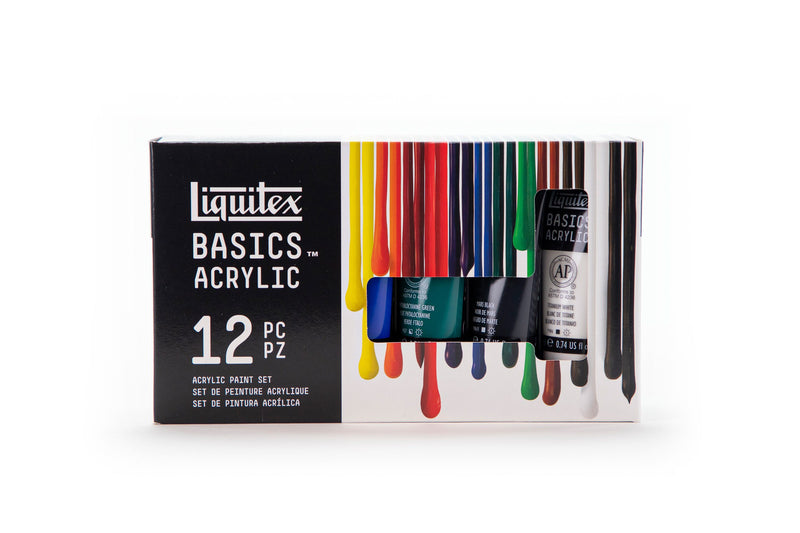 Boîtes de tubes de 22ml de peinture acrylique Etude Basics