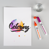 Pochette de 12 Marqueurs Aqua Color brush set 1