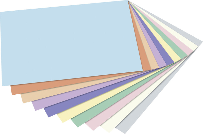 Bloc de papier design - 20 feuilles A4 pastel en 130g & 300g/m²