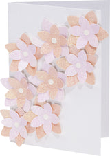 Bloc papier pastel pailleté 17x24,5 cm - 6 feuilles assorties