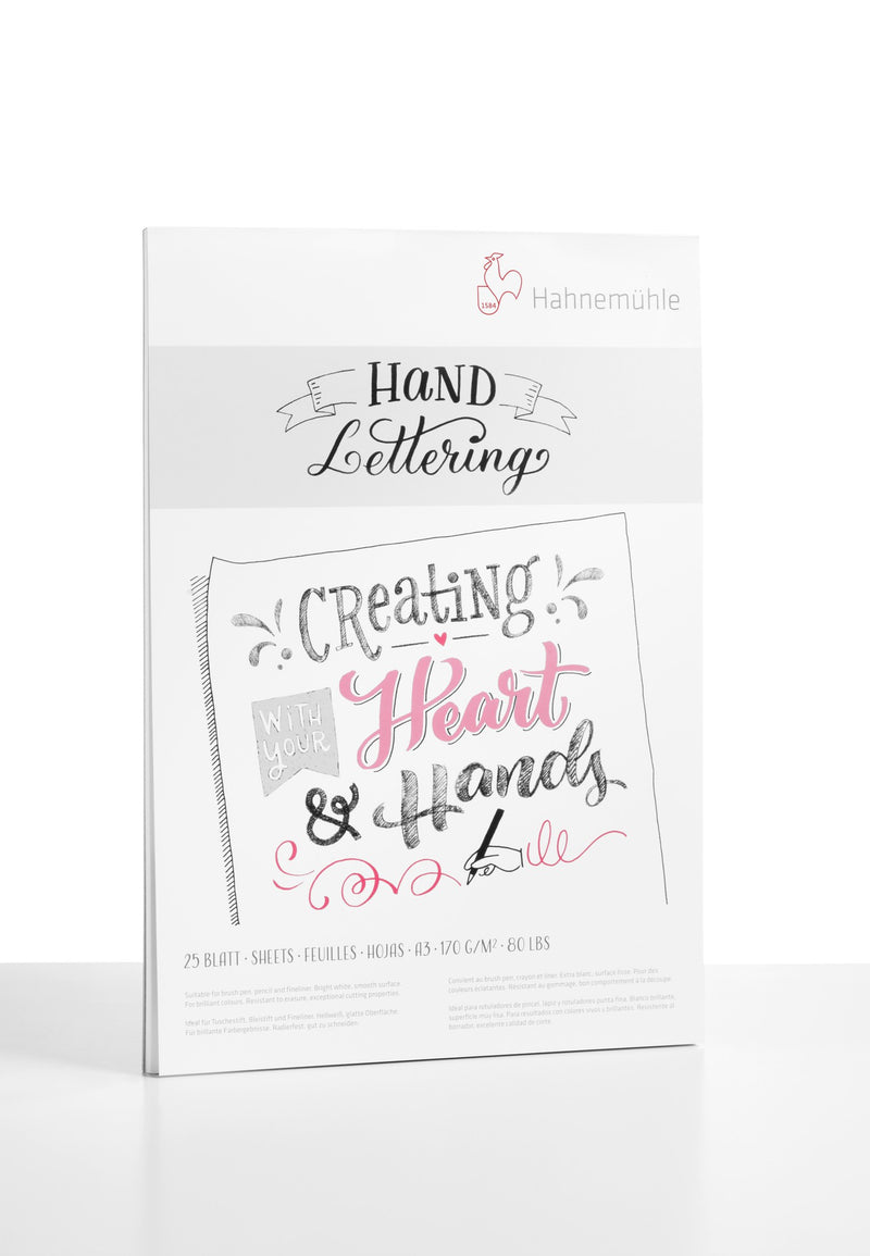 Bloc Hand Lettering 25 feuilles 170g/m²
