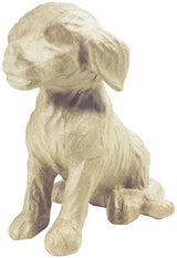 Papier maché déco Chien 15 x 13 x 18 cm