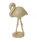 Papier maché déco Flamant rose 15 x 7 x 27 cm