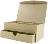 Papier maché Boîte à bijoux 11 x 19 x 8 cm