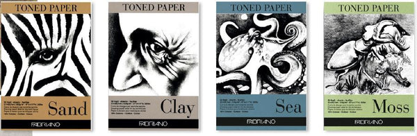 Bloc papier de couleur "Toned Paper" formats A4/A3 - 50 feuilles - 120g/m² - 4 coloris
