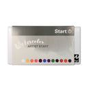 Boîte plastique de 12 demi-godets d'aquarelle fine Start