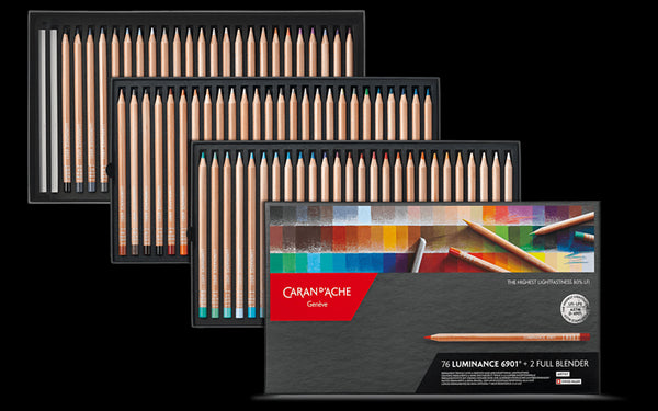 Boîte de 40 Crayons de couleurs Luminance + 2 full blender