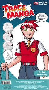 Pochoir Go Manga écolier- Go Trace