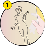 Pochoir Go Manga écolier- Go Trace