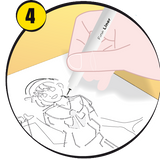 Pochoir Go Manga écolier- Go Trace