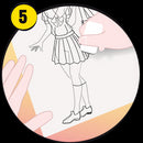 Pochoir Go Manga écolier- Go Trace