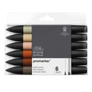 Marqueur Promarker set 6 tons Terreux assortis