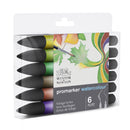 Marqueur Promarker aquarelle set 6 tons feuillage assortis