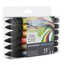 Marqueur Promarker aquarelle set 12 tons Paysage assortis