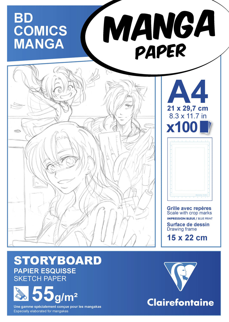Bloc storyboard  Manga paper 100 feuilles