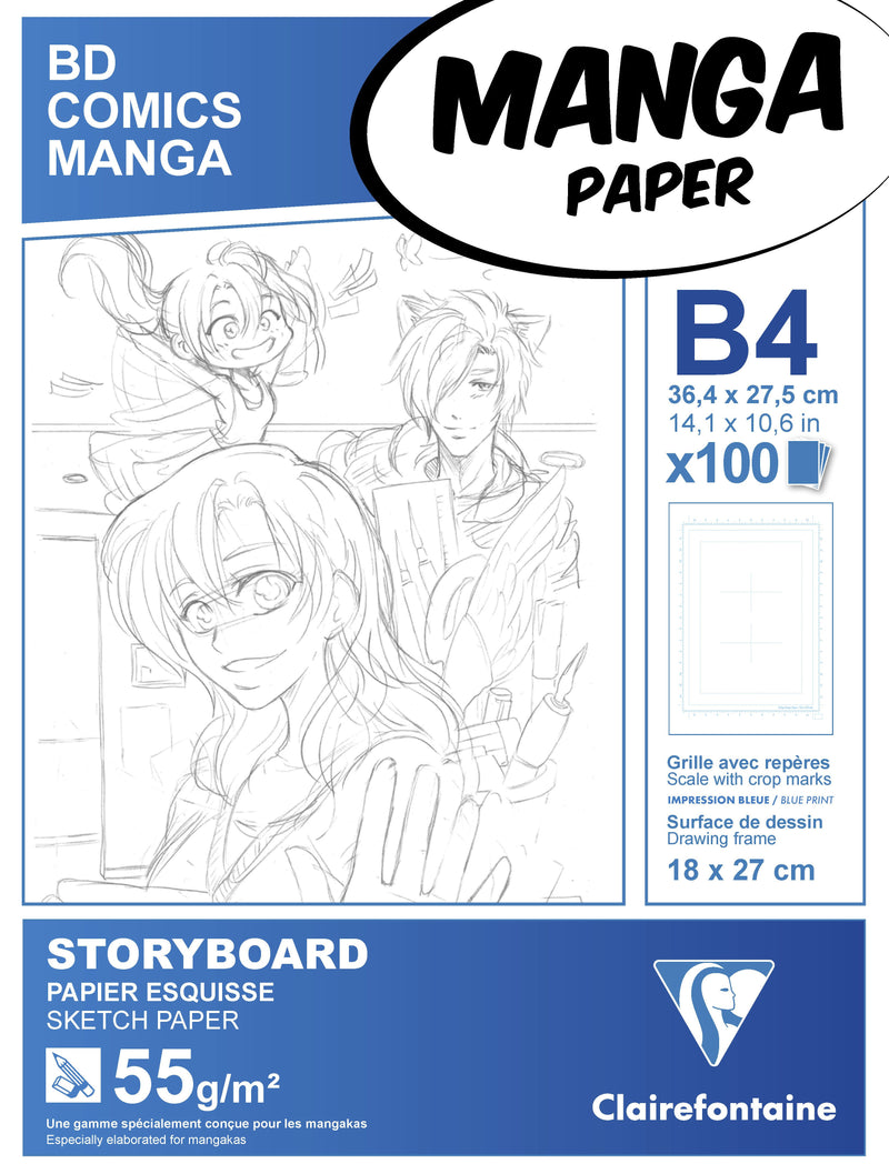 Bloc storyboard  Manga paper 100 feuilles