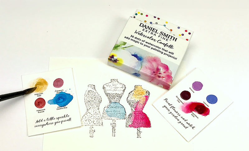 Set Aquarelle Extra-Fine Dot Card 36 couleurs thème "Confetti"- Daniel Smith