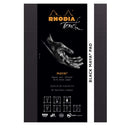 Bloc Rhodia Touch Noir Maya A4+/A5-50 feuilles-120g portrait