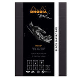 Bloc Rhodia Touch Noir Maya A4+/A5-50 feuilles-120g portrait