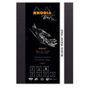 Bloc Rhodia Touch Noir Maya A4+/A5-50 feuilles-120g portrait