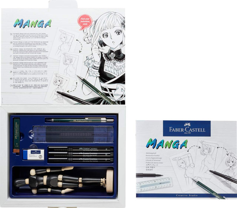 Set de dessin Manga avec stylos pinceaux et papier