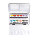 Boîte métal de poche 12 demi-godets peinture aquarelle Extra Fine Bréhat