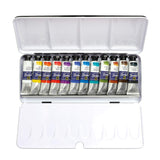 Boîte métal 12 tubes Peinture aquarelle extra-fine Bréhat 10 ml