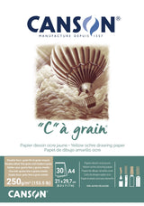 Blocs C à Grain 250g/m², 30 feuilles couleurs