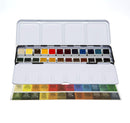 Coffret métal de 24 demi-godets d'aquarelle Extra-fine