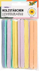 Bâtonnets en bois Nature/Pastel