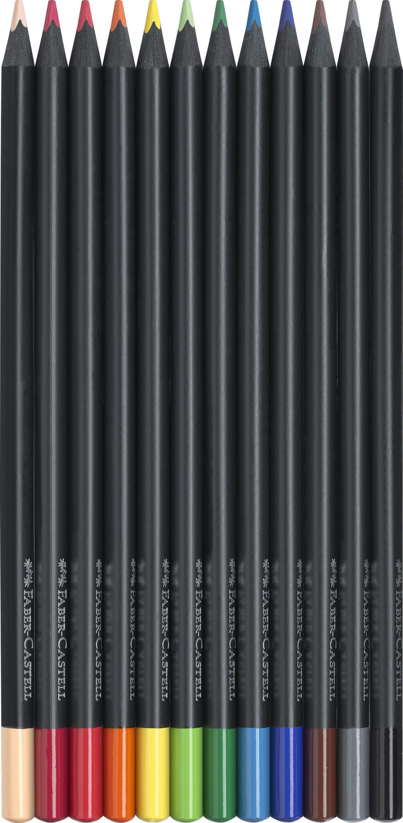 Etui de 12 crayons de couleurs Black Edition