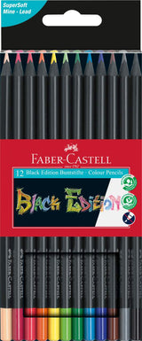 Etui de 12 crayons de couleurs Black Edition
