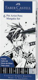Pochette de 6 Feutres Pitt Artist Pen MANGAKA