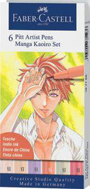 Pochette de 6 Feutres Pitt Artist Pen MANGA KAOIRO
