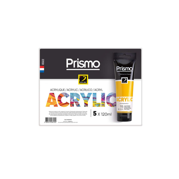 Set de 5 couleurs Acrylique Fine Prismo 120 ml