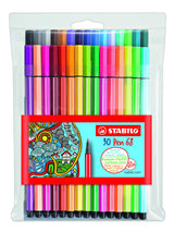 Pochette de 30 feutres de dessin pointe moyenne STABILO Pen 68