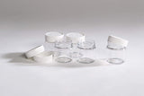 Lot de 12 pots vides 50 ml en plastique