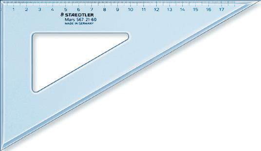 Equerre scolaire 60° AAT 31 cm