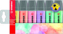 Pochette de 6 surligneurs STABILO BOSS ORIGINAL Pastel