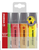 Pochette de 4 surligneurs STABILO BOSS ORIGINAL