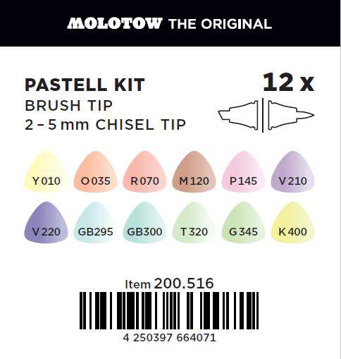 Sketcher Marker Kit de 12 Set Pastel