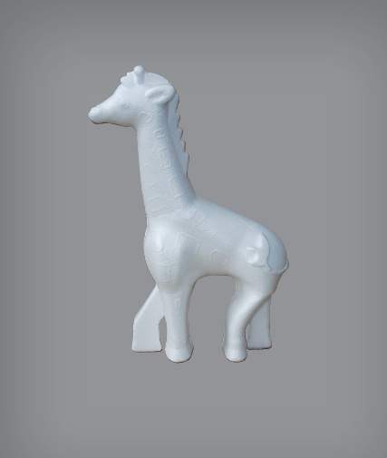 Girafe en polystyrène H19x13cm