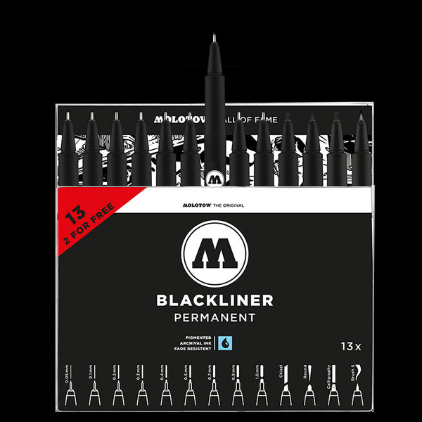Set de 13 feutres techniques Blackliner