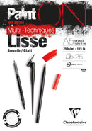 Bloc Paint on encollé lisse blanc 25 feuilles